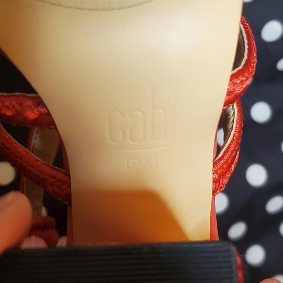CAbi red rope heels - Picture 7 of 7